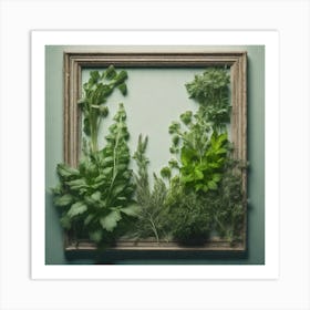 Frame Of Herbs 12 Art Print