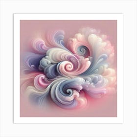 Abstract Swirls 12 Art Print