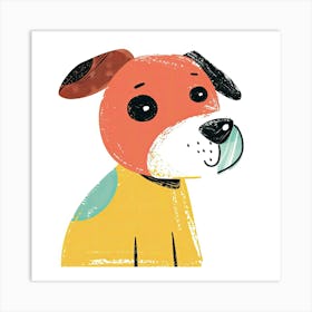 Charming Illustration Dog 4 Art Print