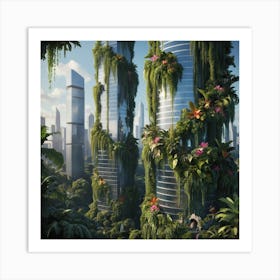 Futuristic Cityscape 1 Art Print