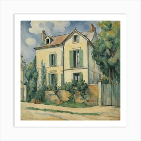 House Of Pre Lacroix 1873 Paul Cezanne Art Print 0 Art Print