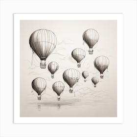 Air balloons Art Print