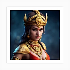 Beautiful Indian Woman 1 Art Print