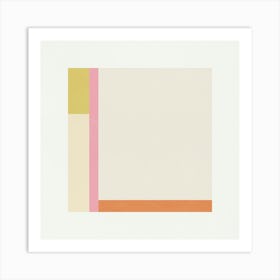 Minimalist Abstract Geometries - Candy 02 Art Print