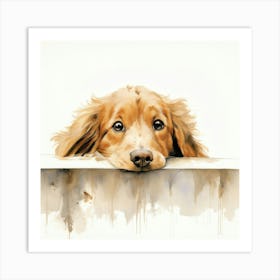 Retriever Flat Coated Art Print