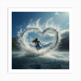 Heart Of Water Art Print