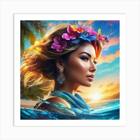 Hawaiian Beauty 3 Art Print