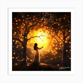 Star Bright Electric - Star Bright Lights In The Forest Art Print