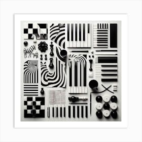 Black And White Art Print