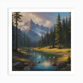 Valley of Calm Art Print