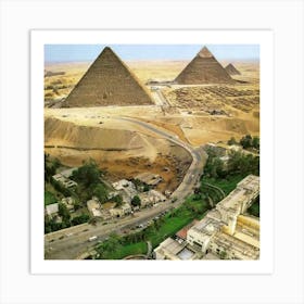 Pyramids Of Giza 3 Art Print