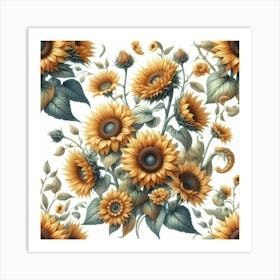 Sunflowers Art Print