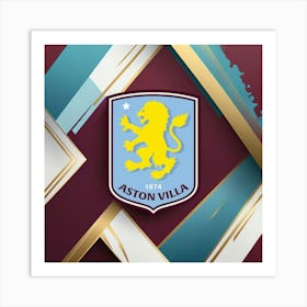 Aston Villa F.C Logo Wall Art 11 Art Print