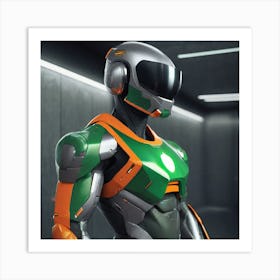 Futuristic Robot 18 Art Print