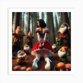 Snow White And The Seven Dwarfs 8 Art Print