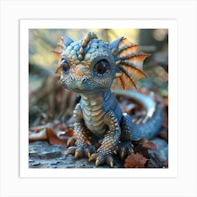 Fan Baby Dragon Art Print