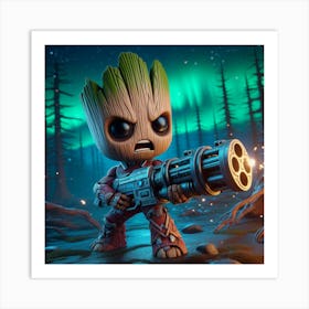 Guardians Of The Galaxy Groot 8 Art Print