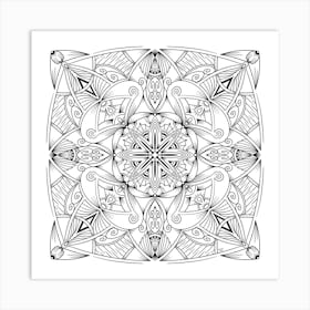 Adults Coloring Page Art Print