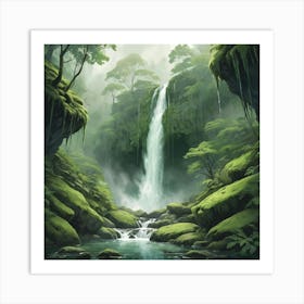 Waterfall 9 Art Print