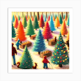 Super Kids Creativity:Christmas Trees Art Print