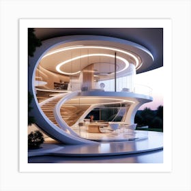 Futuristic House 9 Art Print