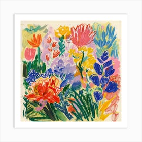 Floral Painting Matisse Style 8 Art Print