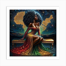 African Woman 12 Art Print
