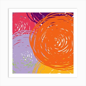 Abstract Swirls Art Print