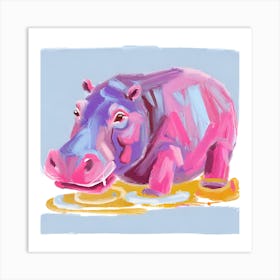 Hippopotamus 08 Art Print