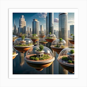 Futuristic Cityscape 4 Art Print