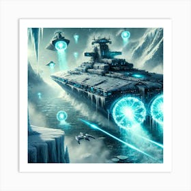 A Futuristic Sci Fi Depiction Of Cryothorn Destroy Art Print