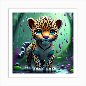 Jaguar Cub 2 Art Print