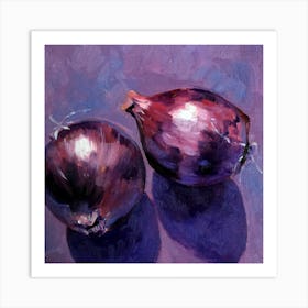 Purple Onions Art Print