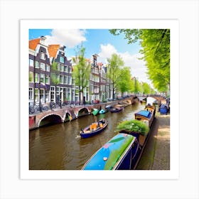 Amsterdam Canals 4 Art Print