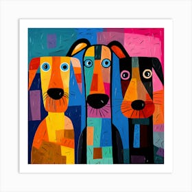 Three Dogs 3 Art Print