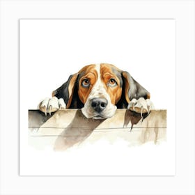 Treeing Walker Coonhound Dog 2 Art Print