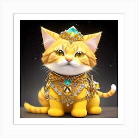 Golden Cat 1 Art Print