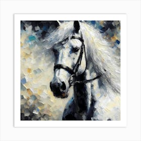 White Horse Art Print