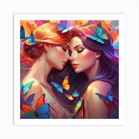 Butterfly Lovers Art Print