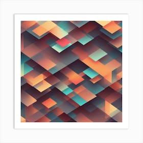 Abstract Geometric Pattern 13 Art Print