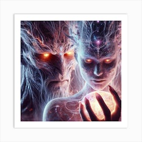 Ethereal Couple Art Print