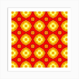 Sun Pattern Texture Seamless 1 Art Print