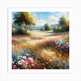 Meadow With Flowers Art Print