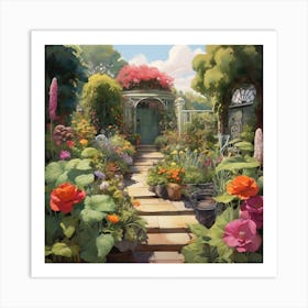 Garden Path 22 Art Print