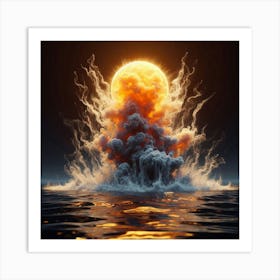 Explosion In The Ocean 1 Art Print