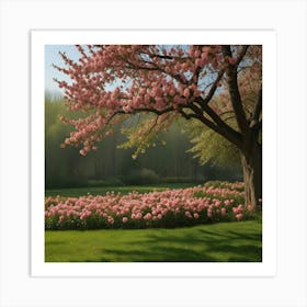 Blossoming Cherry Tree Art Print