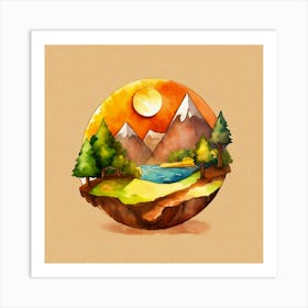 Icon For A Group Of Adventures (3) Art Print