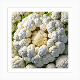 Frame Created From Cauliflower On Edges And Nothing In Middle Miki Asai Macro Photography Close Up (3) Art Print