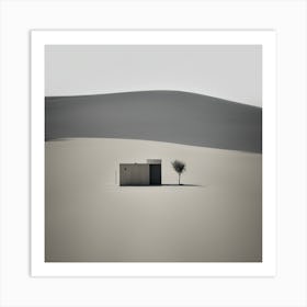 House In The Desert Art Print