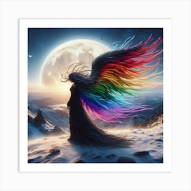 Rainbow Angel 1 Art Print